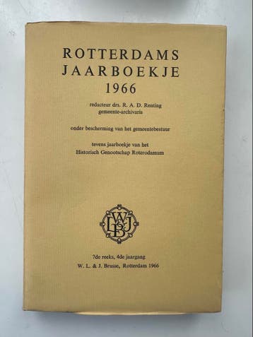 Rotterdams Jaarboekje 1966 - Historisch Genootschap