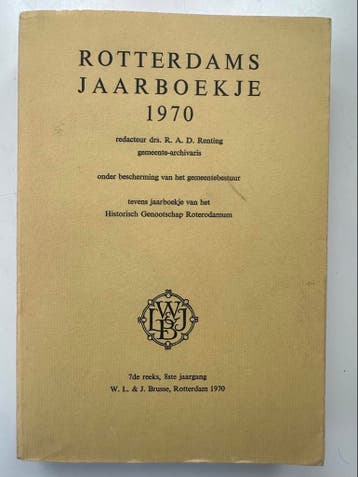 Rotterdams Jaarboekje 1970 - Historisch Genootschap