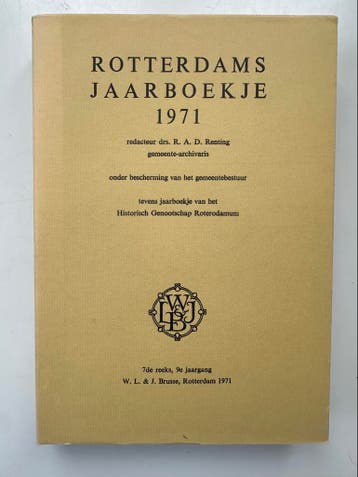Rotterdams Jaarboekje 1971 - Historisch Genootschap