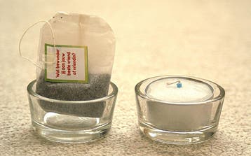 Kleine glazen ronde bakjes