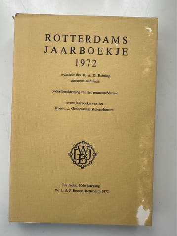 Rotterdams Jaarboekje 1972 - Historisch Genootschap