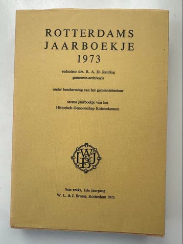 Rotterdams Jaarboekje 1973 - Historisch Genootschap