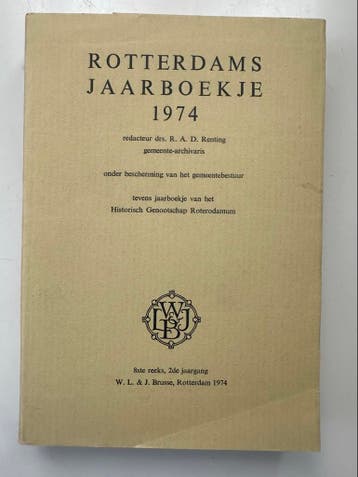 Rotterdams Jaarboekje 1974 - Historisch Genootschap