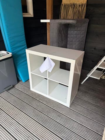 Witte Kallax/Expedit kast met 4 vakken