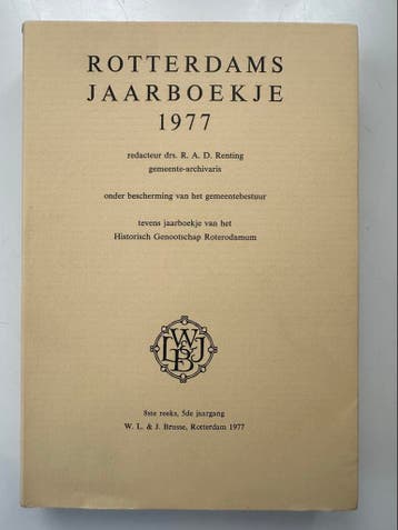 Rotterdams Jaarboekje 1977 - Historisch Genootschap
