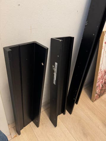 Ikea Mosslanda Planken - 2x 55 cm, 1x 115 cm Zwart