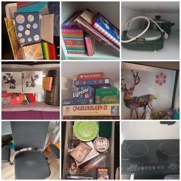 Schuursale voor goed doel: spelletjes, keukenspullen, etc