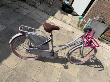 Spirit Meisjesfiets - Grijs/Roze