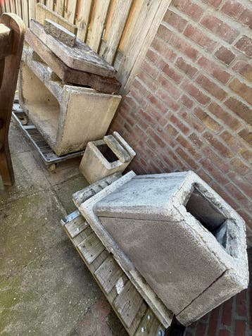Betonnen buitenhaard/barbeque