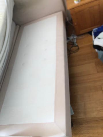 Gratis Boxspring met verstelbare lattenbodem, 200x200cm
