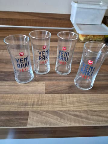 Set van 4 Yeni Raki glazen - nieuw