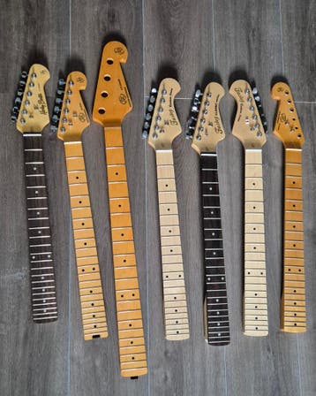 Gratis: gitaarhalzen , guitar necks, rechts en linkshandig