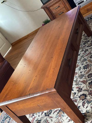 Massief Eiken Salontafel met 2 Laden - 150x70x45 cm