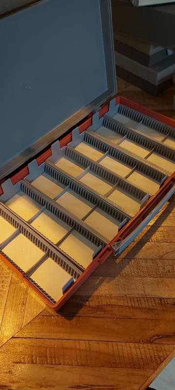 Vintage dia opbergboxen