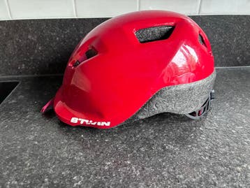 Decathlon B'Twin Kinderfietshelm Rood (XS)