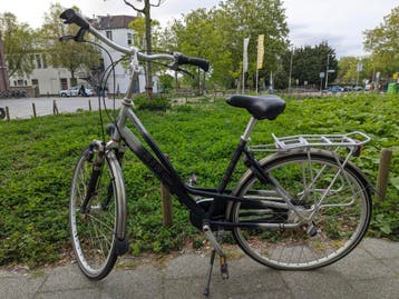 Gratis damesfiets - achterband lek