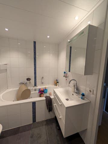 Complete badkamer met bad en douche