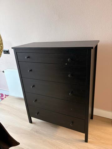 IKEA kast met lades - Zwart, lichte gebruikssporen