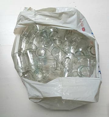 Glazen potjes