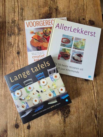 GERESERVEERD: 3 kookboeken, afhalen in Hoogland