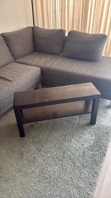 Stijlvolle salontafel - Zwart hout