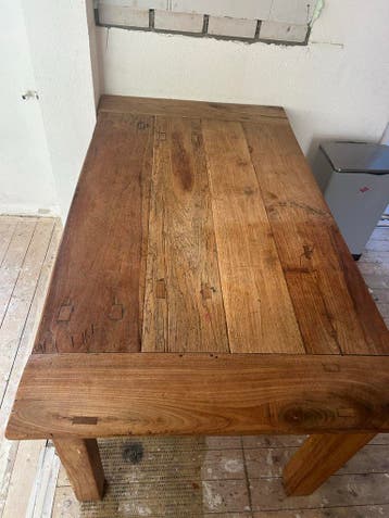 GRATIS - Teakhouten tafel
