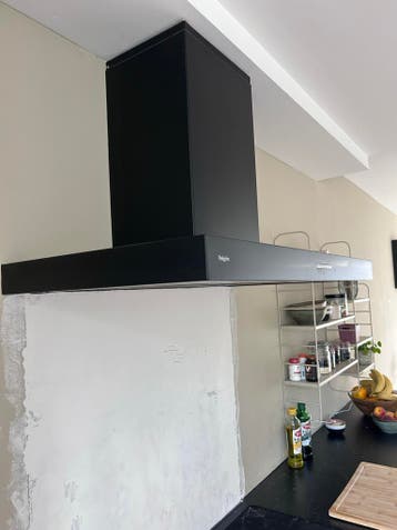 Pelgrim BSK962MAT Wandafzuigkap 90cm - Zwart Mat