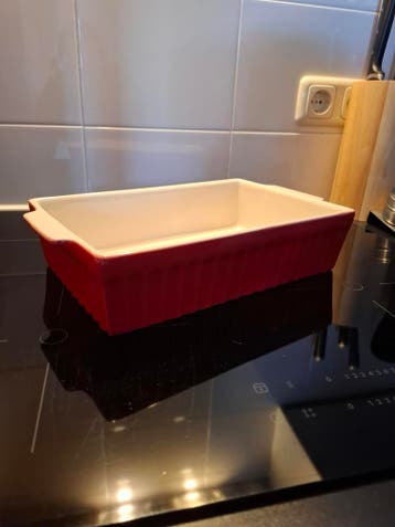 GRATIS!! Rode ovenschaal