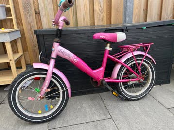 Roze kinderfiets Angels