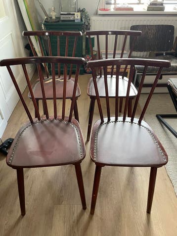 Vintage antieke eetkamer stoelen