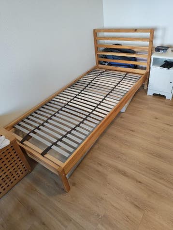 Tarva éénpersoons bed 90x200 cm plus Lönset lattenbodem
