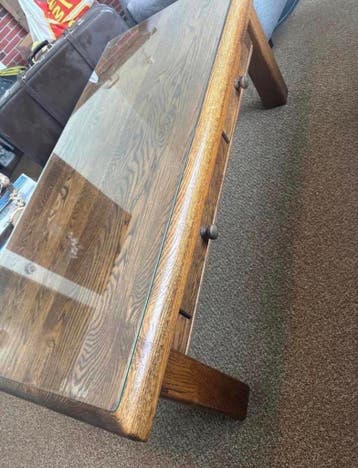 Salontafel met glazen blad - Gratis ophalen voor vrijdag!