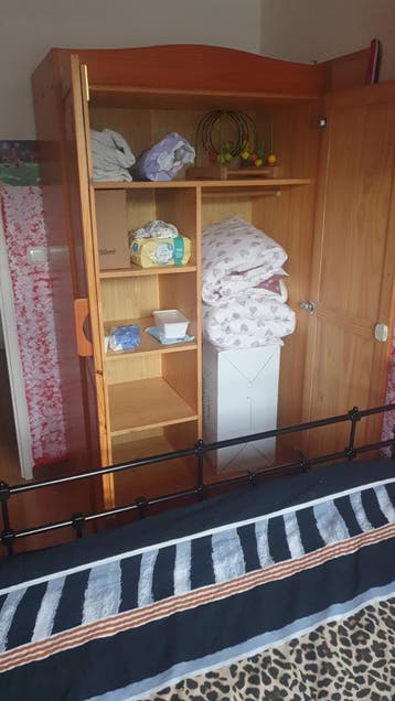 Houten kledingkast 180x100 cm - Gratis afhalen