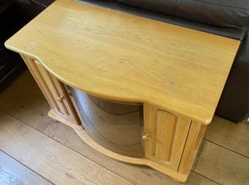 TV-meubel eikenhout, 97x49,5x68 cm (bxdxh)