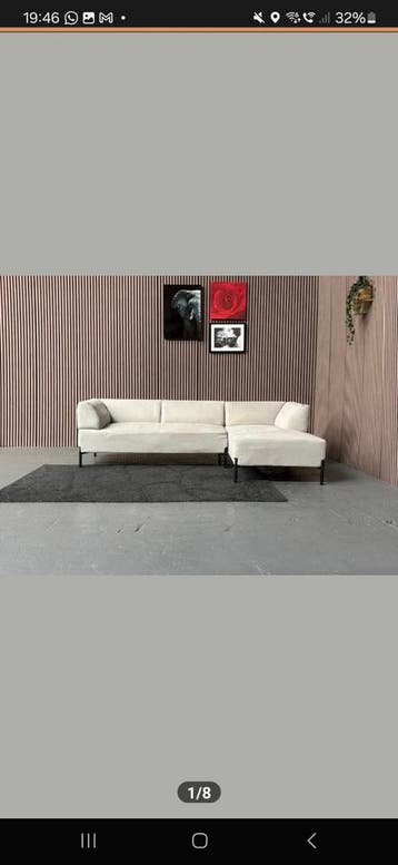 GRATIS OPHALEN Loungebank Grijs 245x155