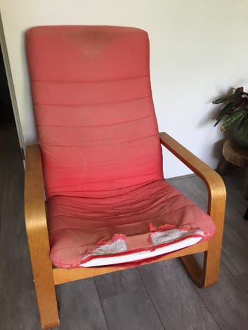 Poäng (?) fauteuil (bekleding nodig)