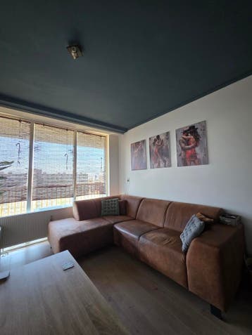 Nette hoek/lounge bank - kleur: Bruin - 255cm x 165cm