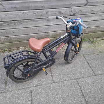 Supersuper opknapfiets zwart