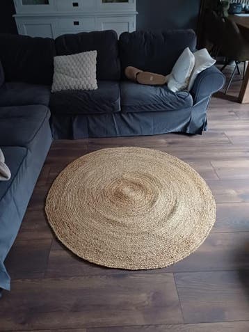 Rond jute kleed