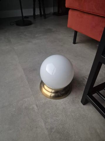 IKEA Lillholmen lamp - Messing met Melkglas