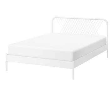 Ikea Nesttun bedframe 140x200 - Wit metaal