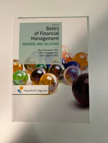 Basics of Financial Management: Answers and Solutions