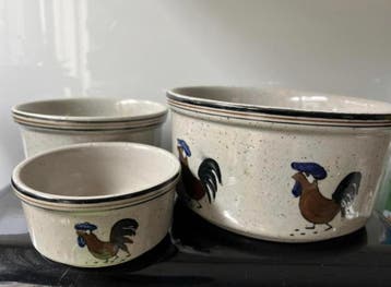 3 leuke schalen vintage gratis ophalen Enschede noord
