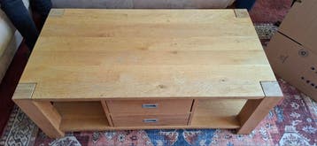 Gratis massief eiken salontafel