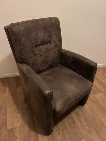 Mooie bruine leren fauteuil