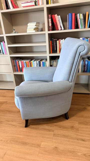 Fauiteul blauw grijs