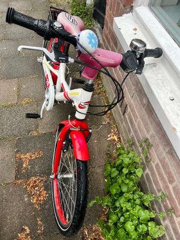 Kinderfiets S'COOL 20 inch - Wit/Rood