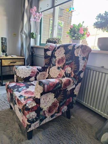Bloemenprint Fauteuil - Comfortabele en Stijlvolle Stoel