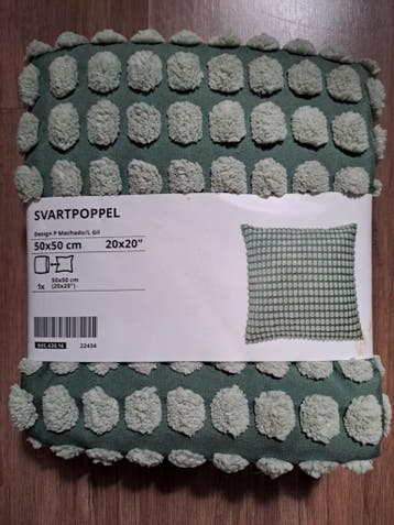 IKEA SVARTPOPPEL Kussenhoes 50x50 cm nieuw Ruilen voor Cola