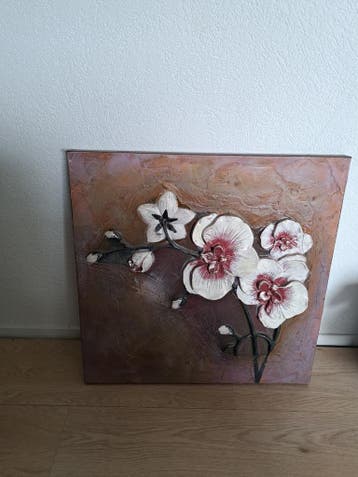 Wanddecoratie met 3D Orchideeën - Modern & Stijlvol